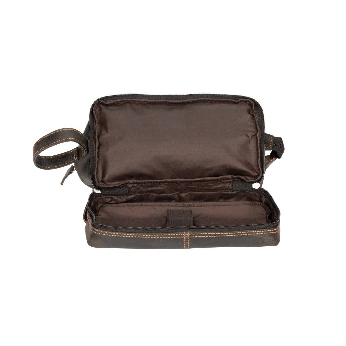 Leather Toiletry Bag Napier TB798: Sandal