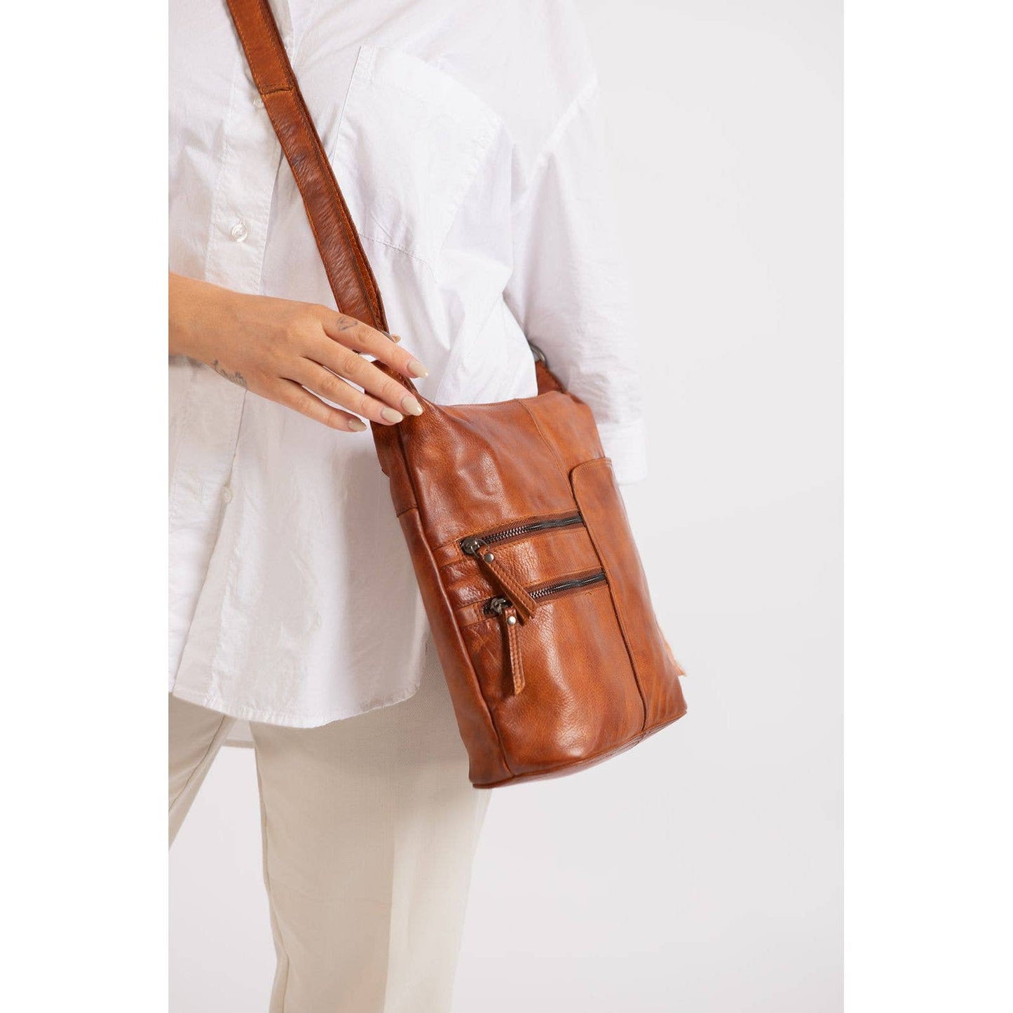 Leather Shoulder bag Bianca WS6847