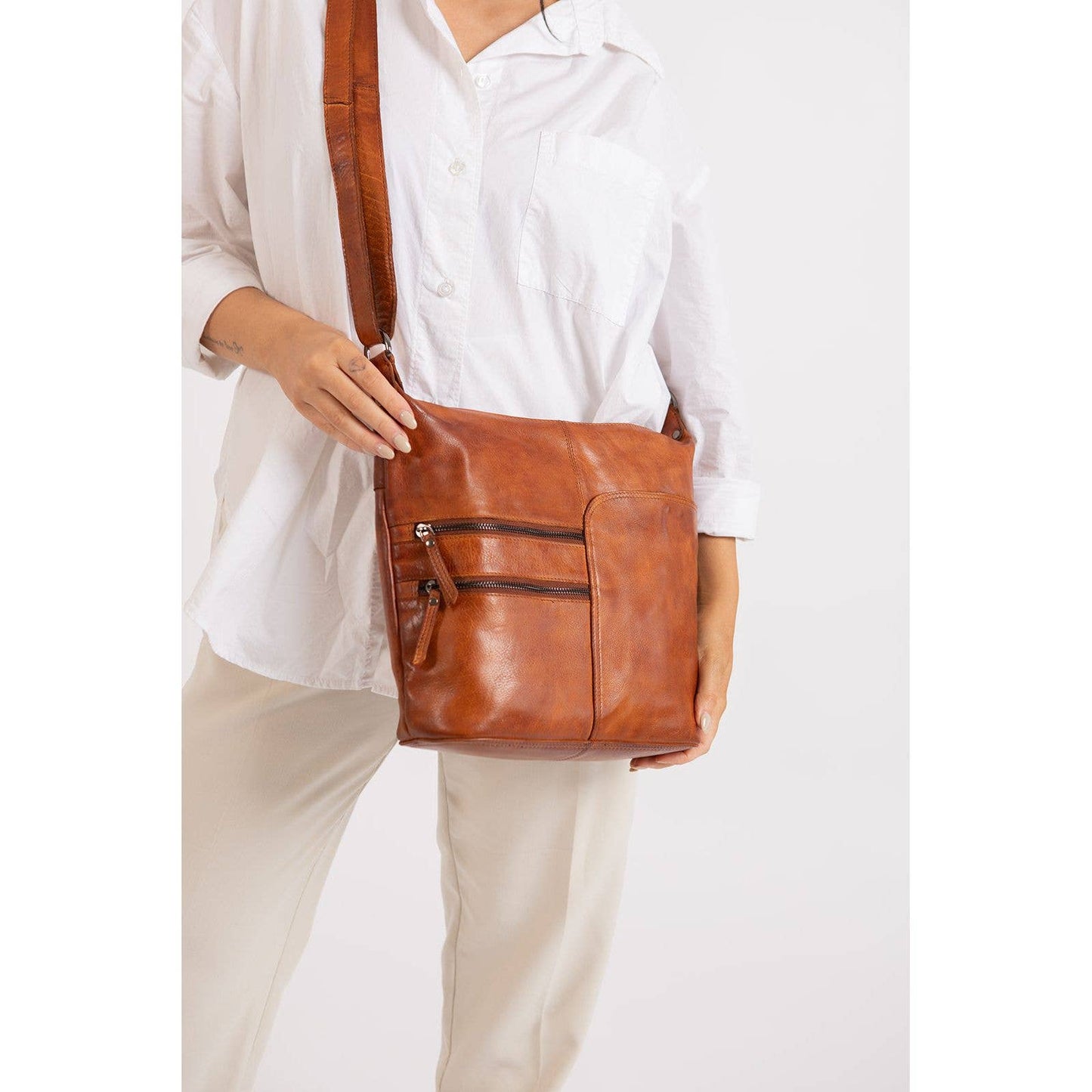 Leather Shoulder bag Bianca WS6847