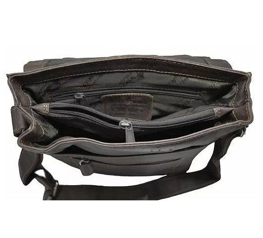 Leather Shoulder Bag Torquay - GW836: Brown