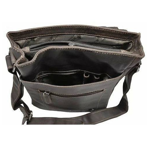 Leather Shoulder Bag Torquay - GW836: Brown