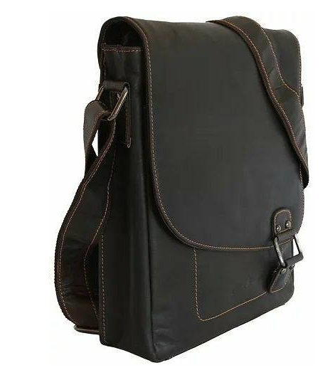 Leather Shoulder Bag Torquay - GW836: Brown
