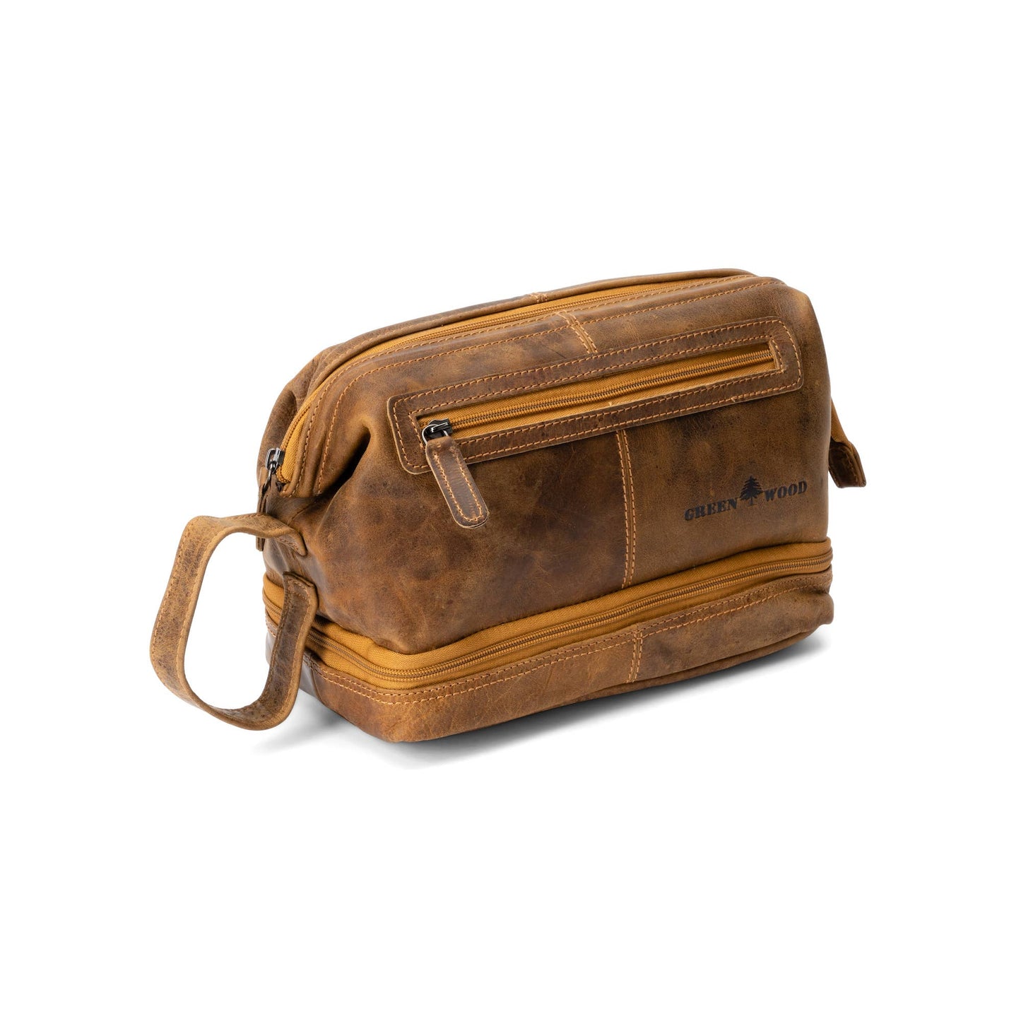 Leather Toiletry Bag Napier TB798: Sandal