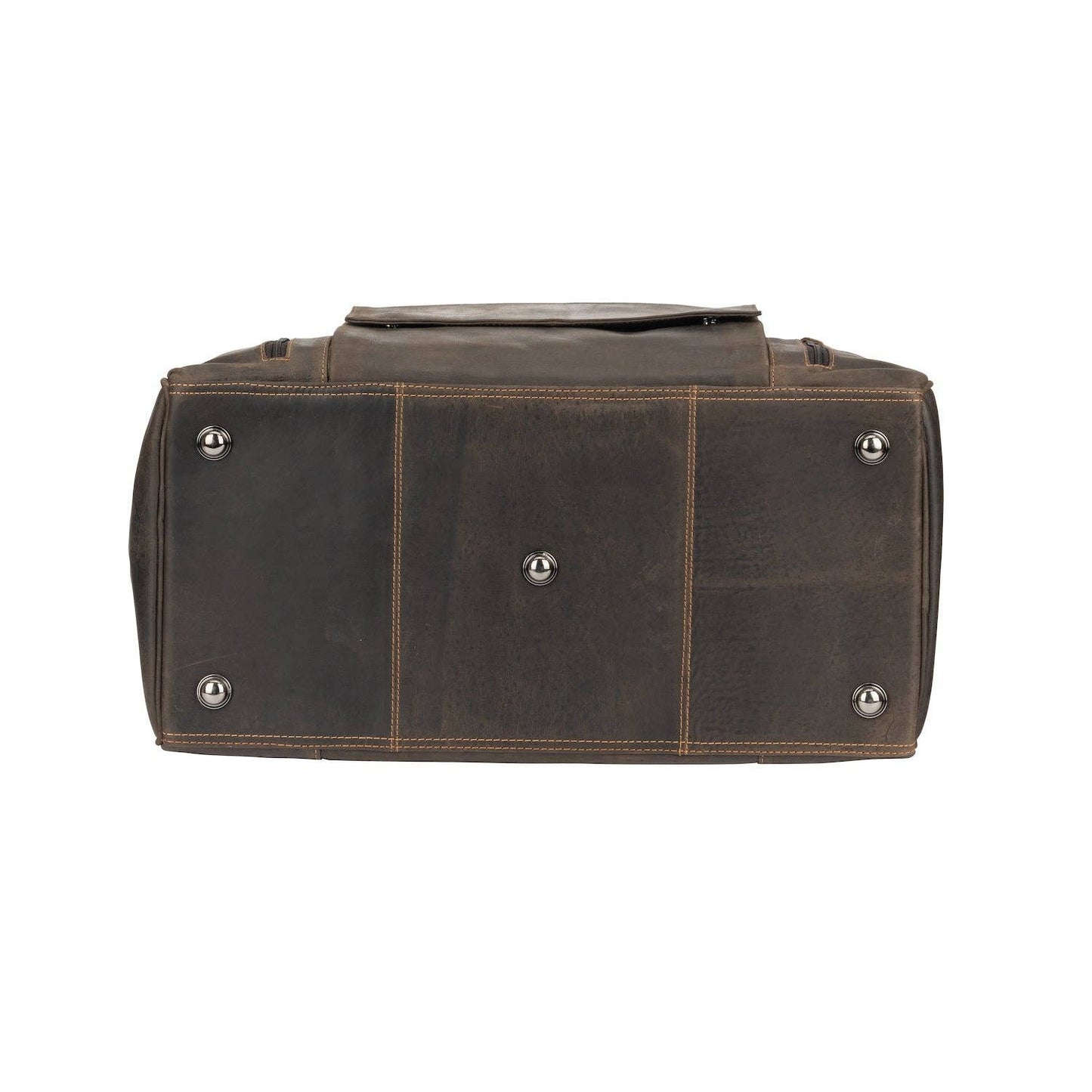 Leather Travel Bag Large - Casual Vintage Look - GW12790: Sandal