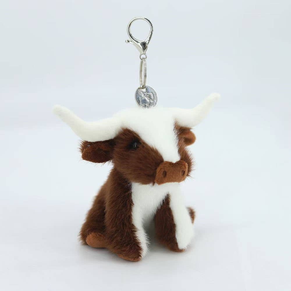 Texas Cow Plush Keyring/Bag Charm