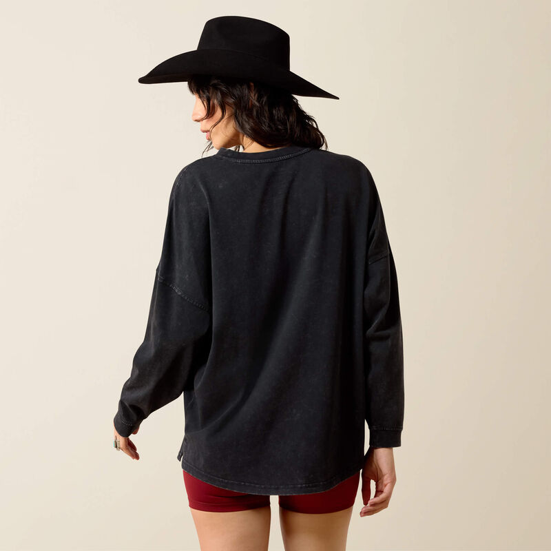 Ariat Canvas Oversized Long Sleeve T-Shirt