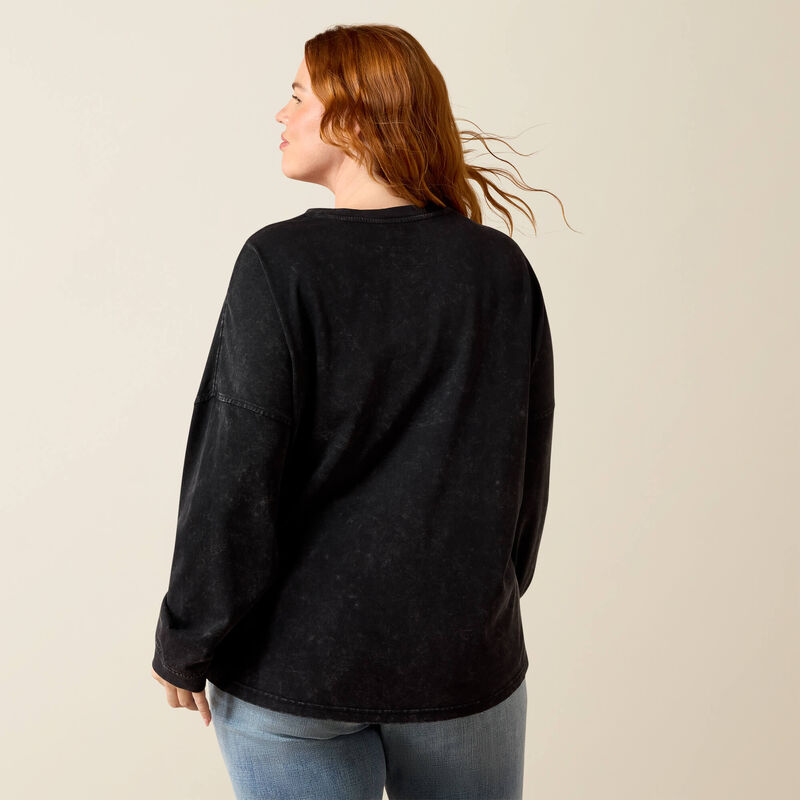 Ariat Canvas Oversized Long Sleeve T-Shirt