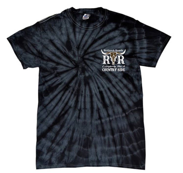 RNR Everybody Has A Countryside Tie-Dye Black Tee: L