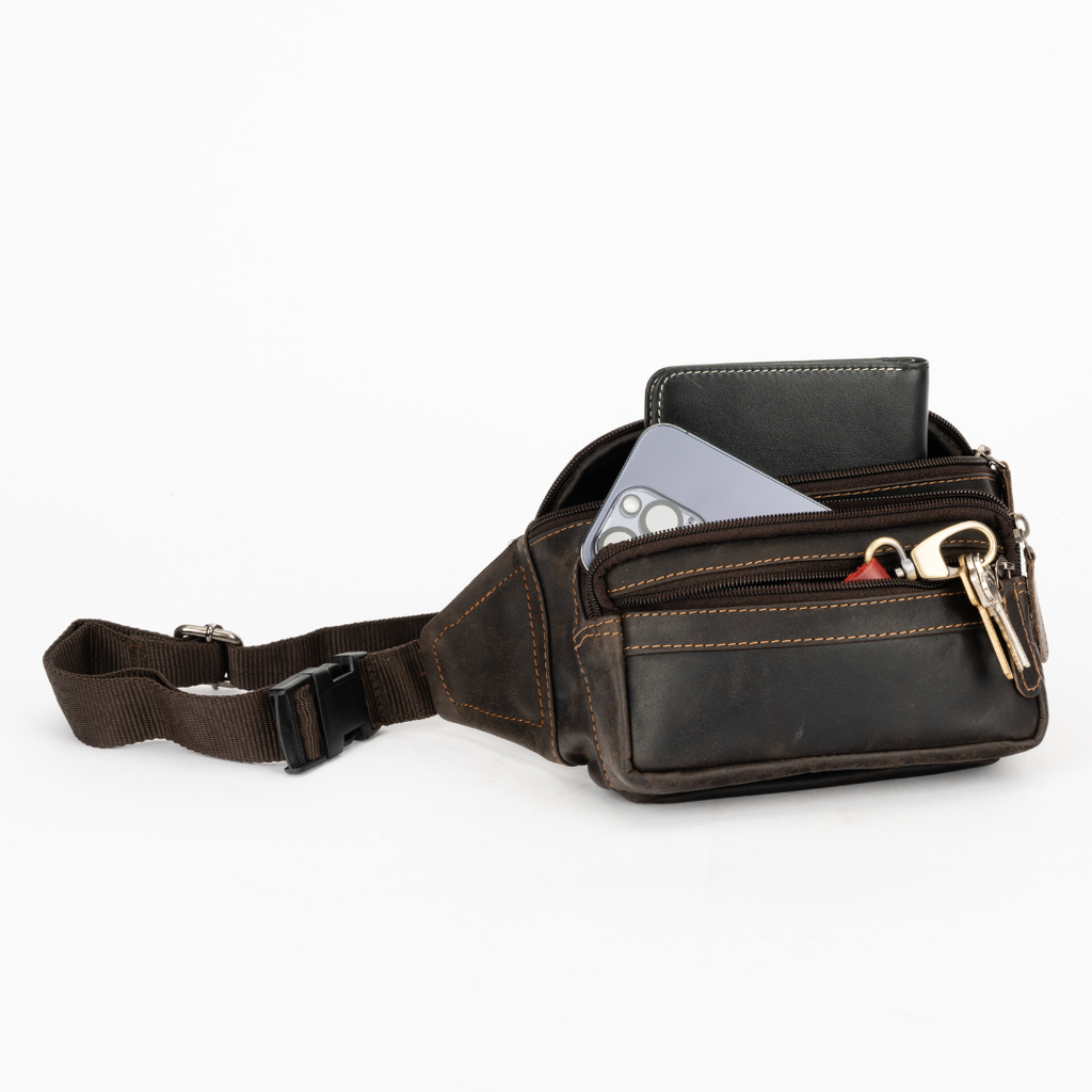 Leather Bum Bag Echuca GW196628: Sandel