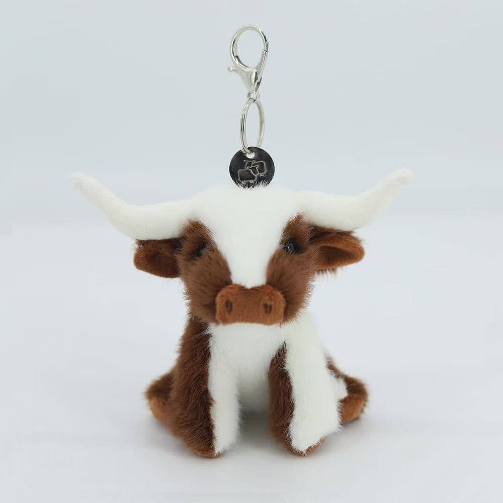 Texas Cow Plush Keyring/Bag Charm