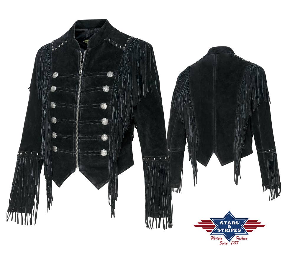 Leather jacket - Brianna Black: M