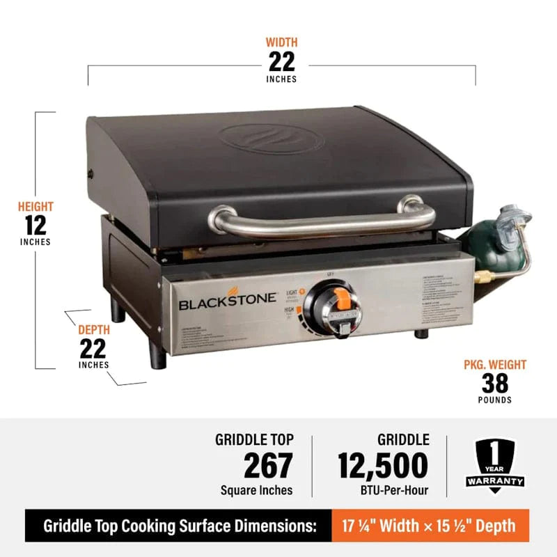 Blackstone 17" Griddle with Hood
