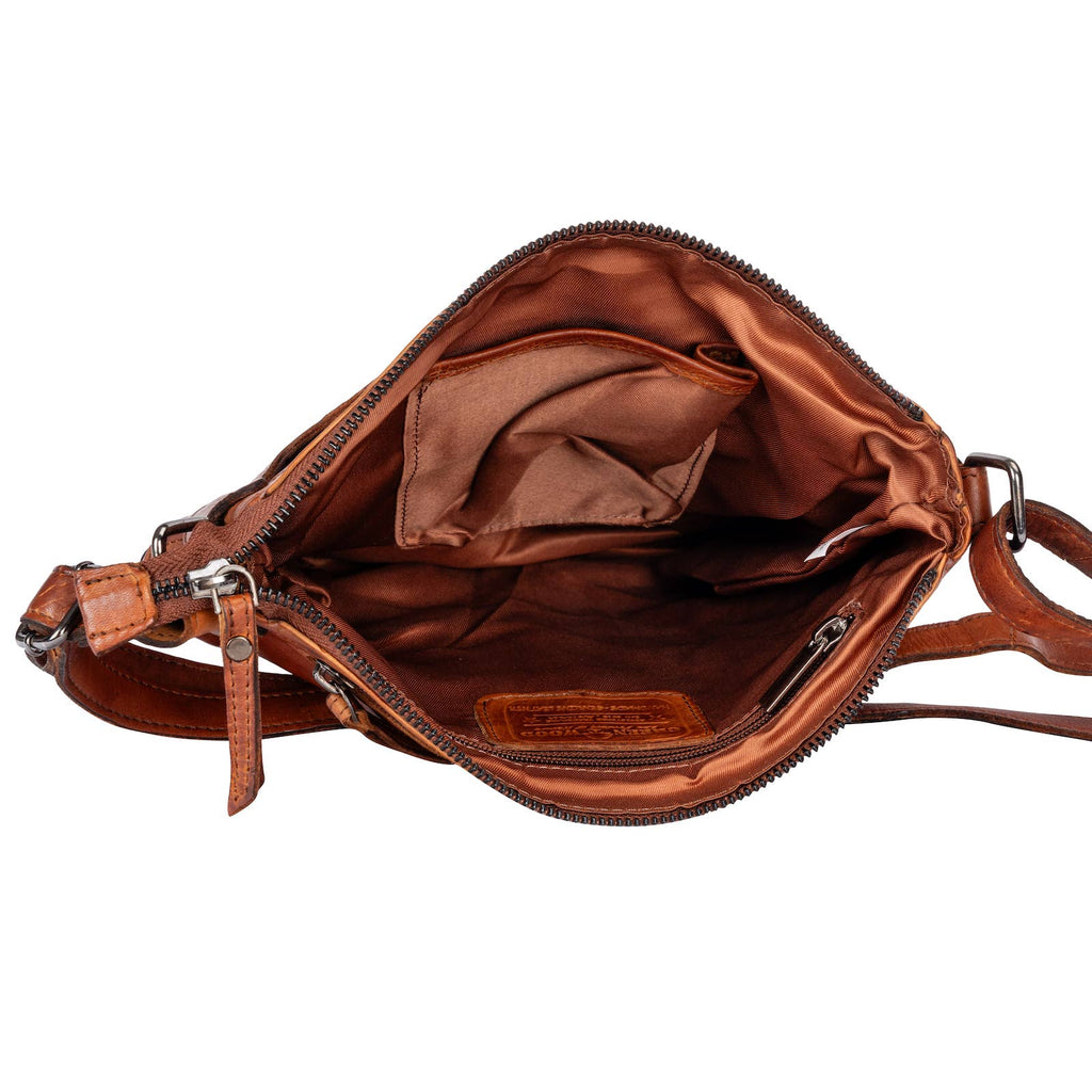 Leather Shoulder Bag Nora - Cognac GW6844
