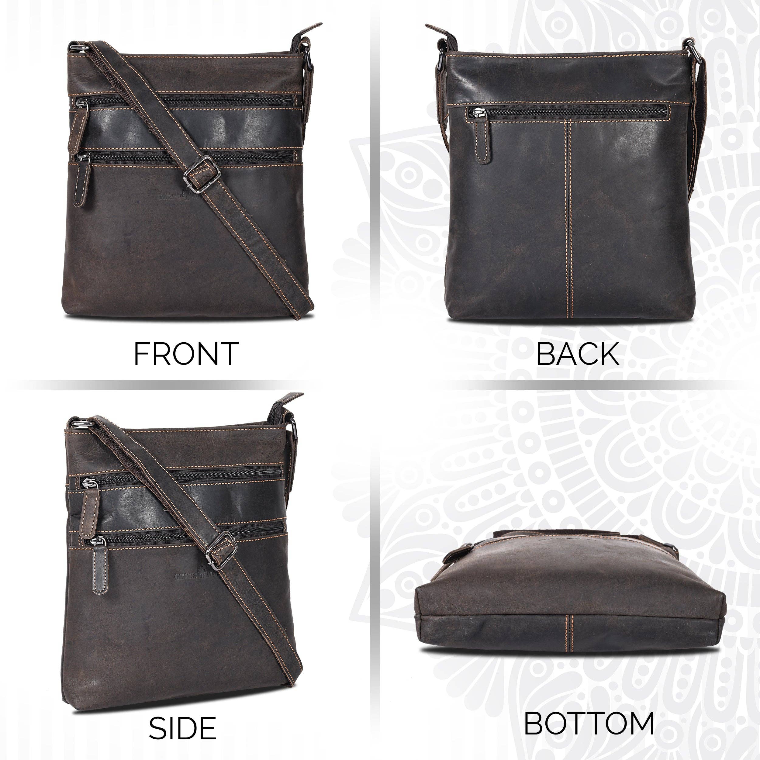 Leather Crossbody Purse: Sandel