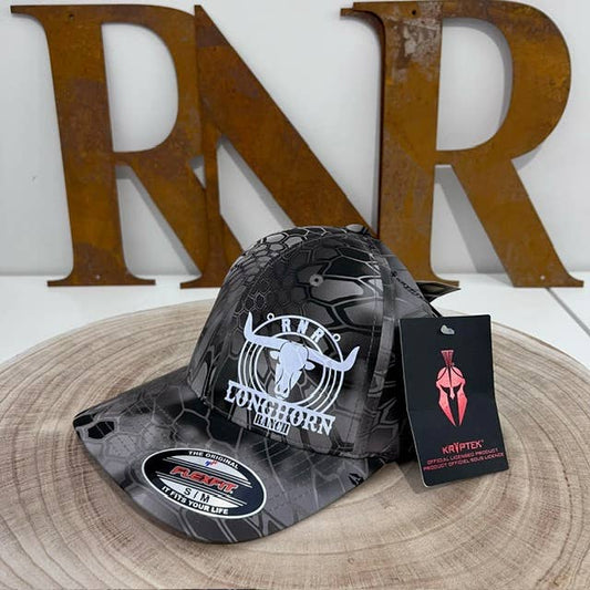 RNR Longhorn Ranch Kryptek Camo Trucker Cap: L/XL