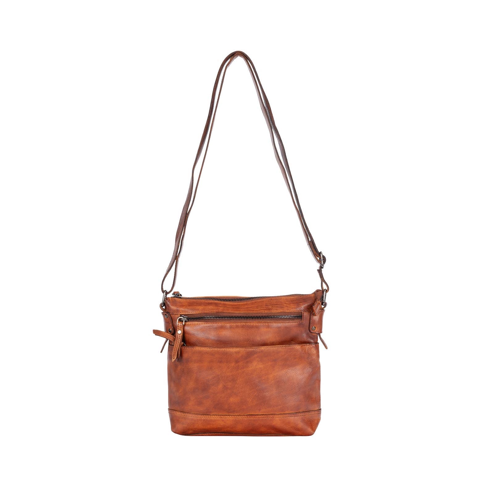 Leather Shoulder Bag Nora - Cognac GW6844