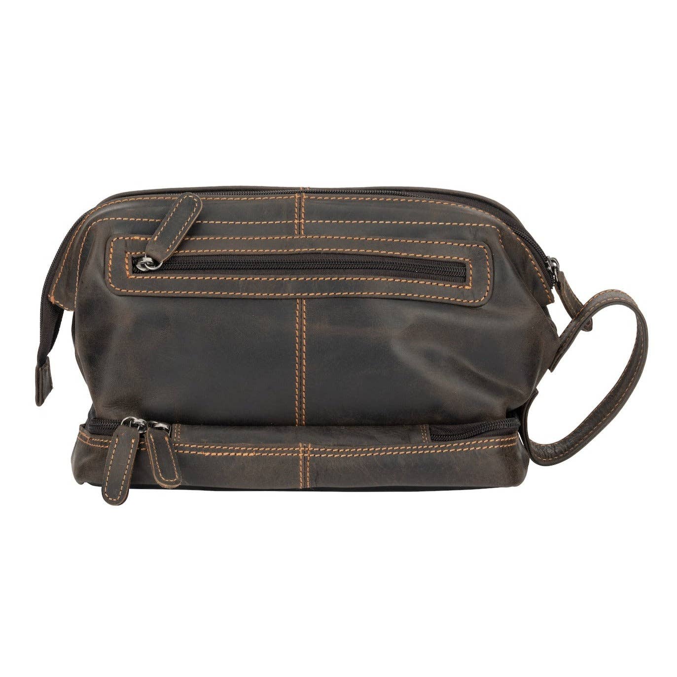 Leather Toiletry Bag Napier TB798: Sandal