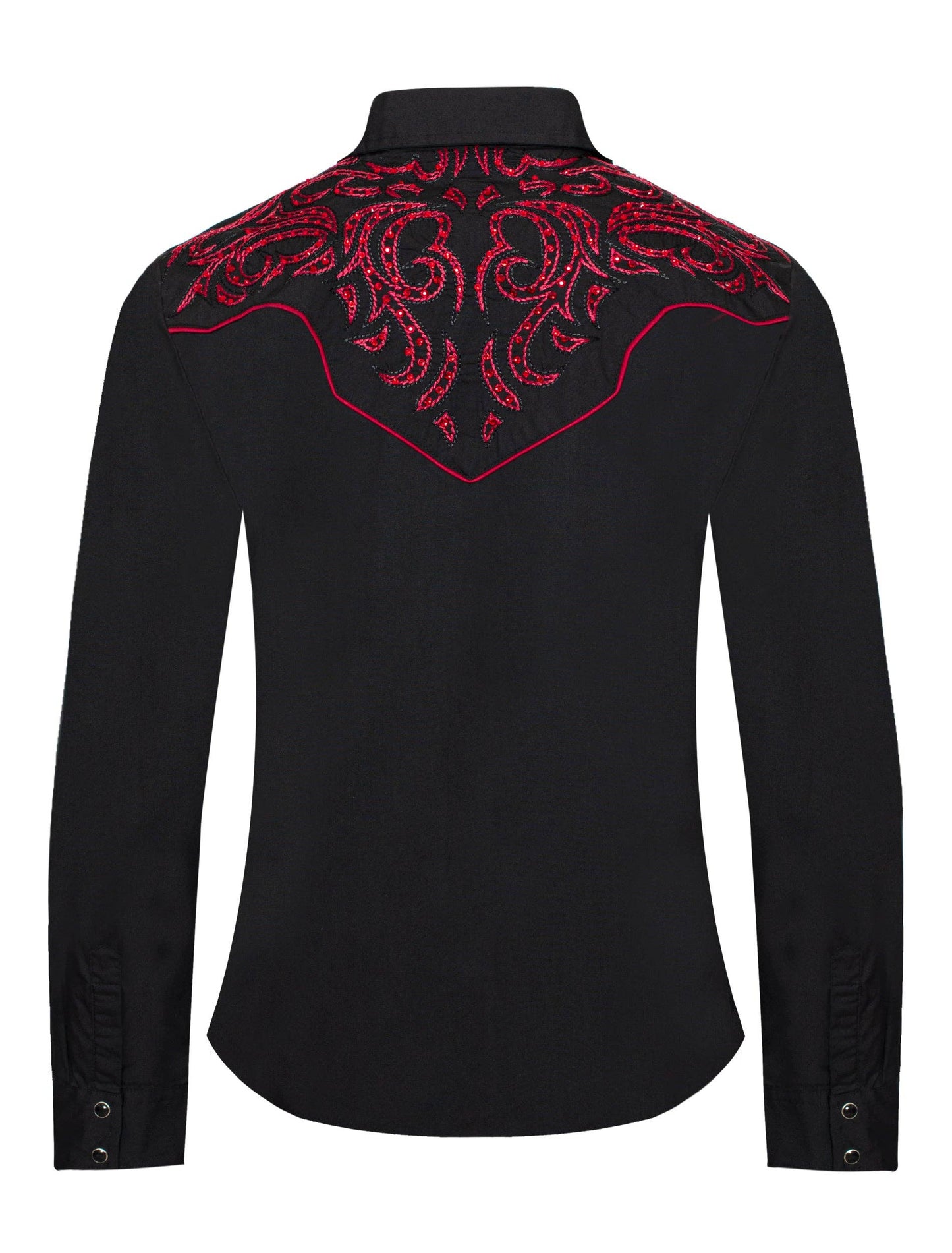 Women’s Western Embroidered diamond studded Shirts: S