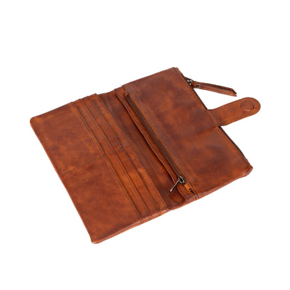 Leather Wallet Cyndy GW2250: Cognac