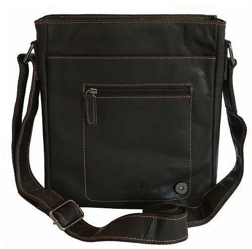 Leather Shoulder Bag Torquay - GW836: Brown