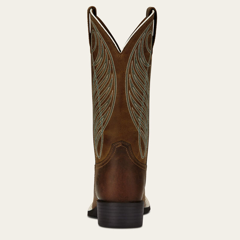WOMENS Round Up Wide Square Toe Western Boot 10018528
