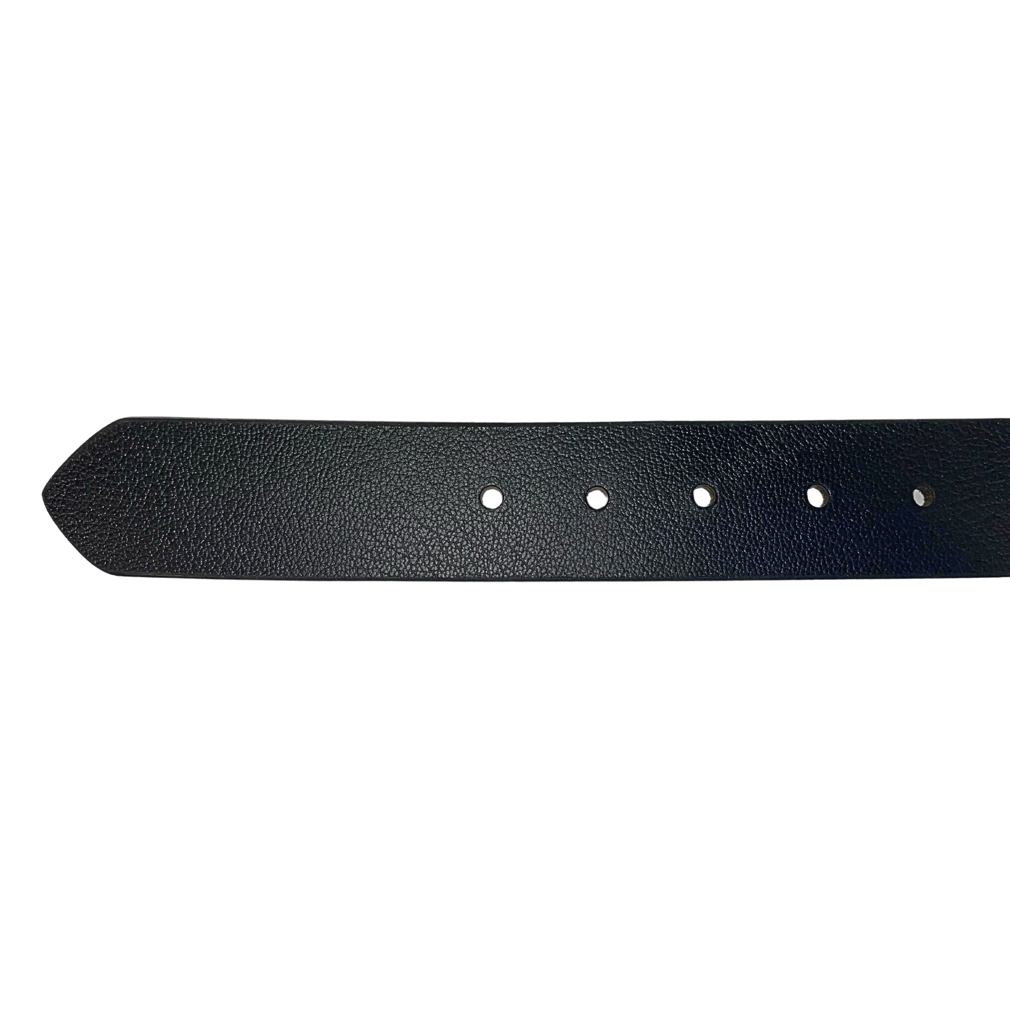 Leather Black Belt with Black Buckle: Wide / Large