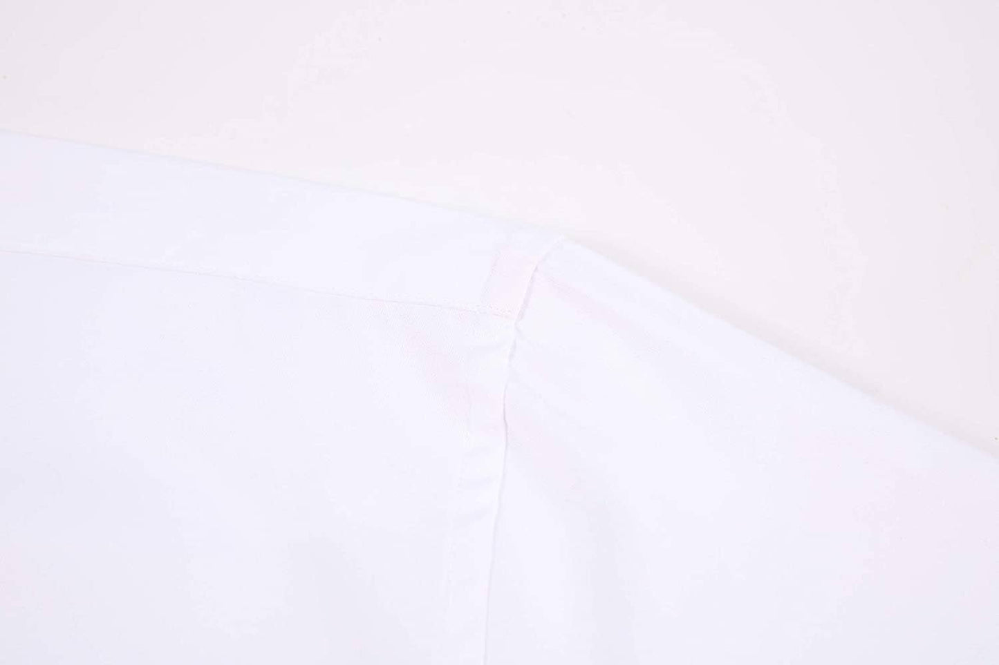 Mens Dress Shirts Wrinkle Free Regular Long Sleeve Shirts - WHITE: L