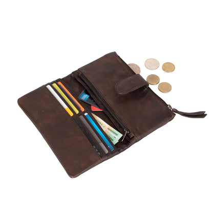 Leather Wallet Cyndy GW2250: Cognac