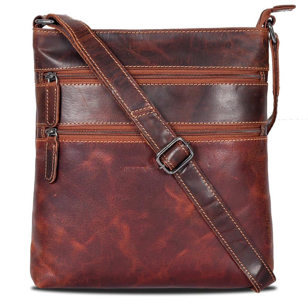 Leather Crossbody Purse: Sandel