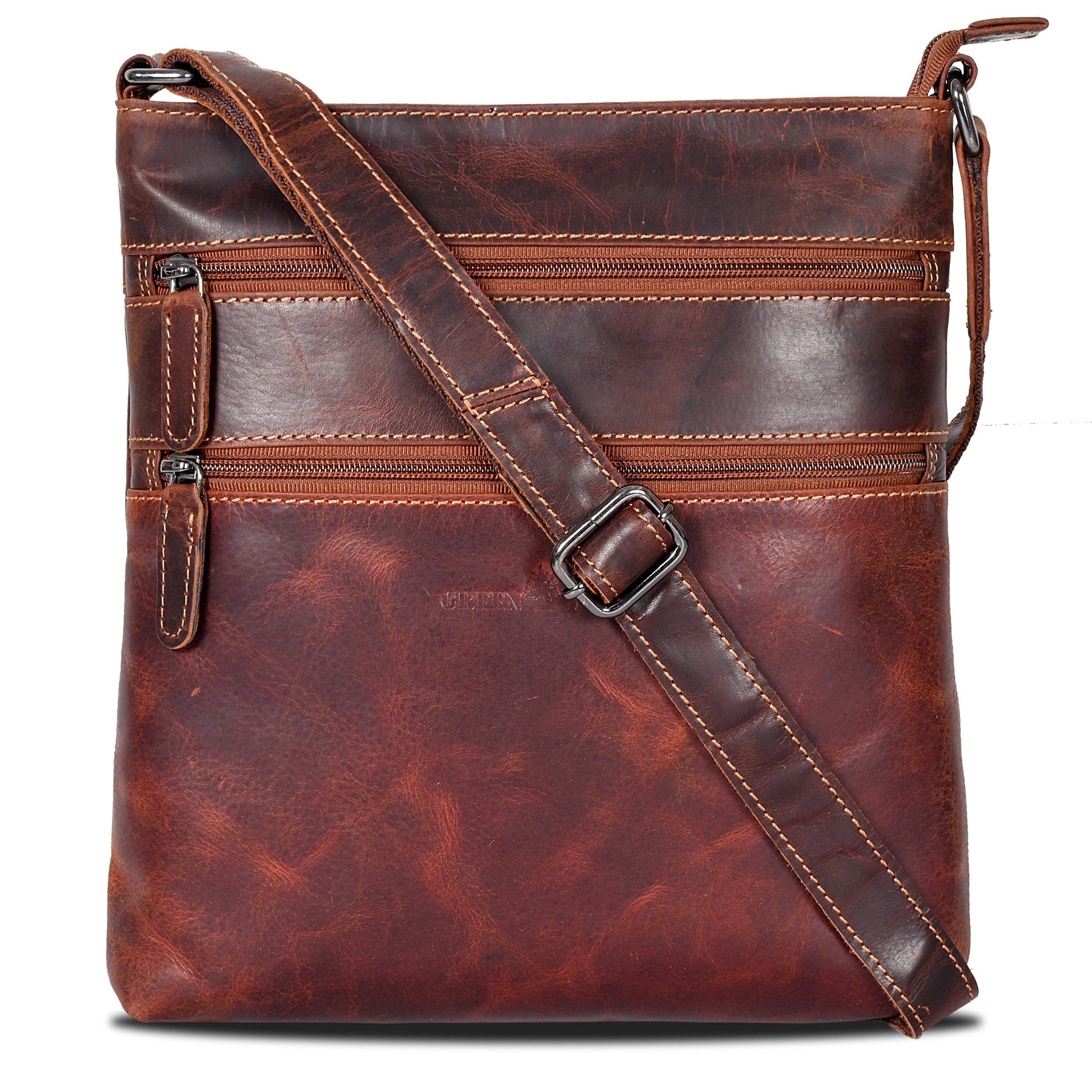 Leather Crossbody Purse: Sandel