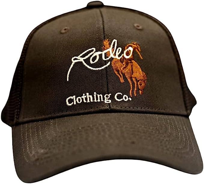 Men's Embroideried Rodeo Clothing Signature Caps for Men Hat: BROWN