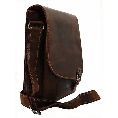 Leather Shoulder Bag Torquay - GW836: Brown