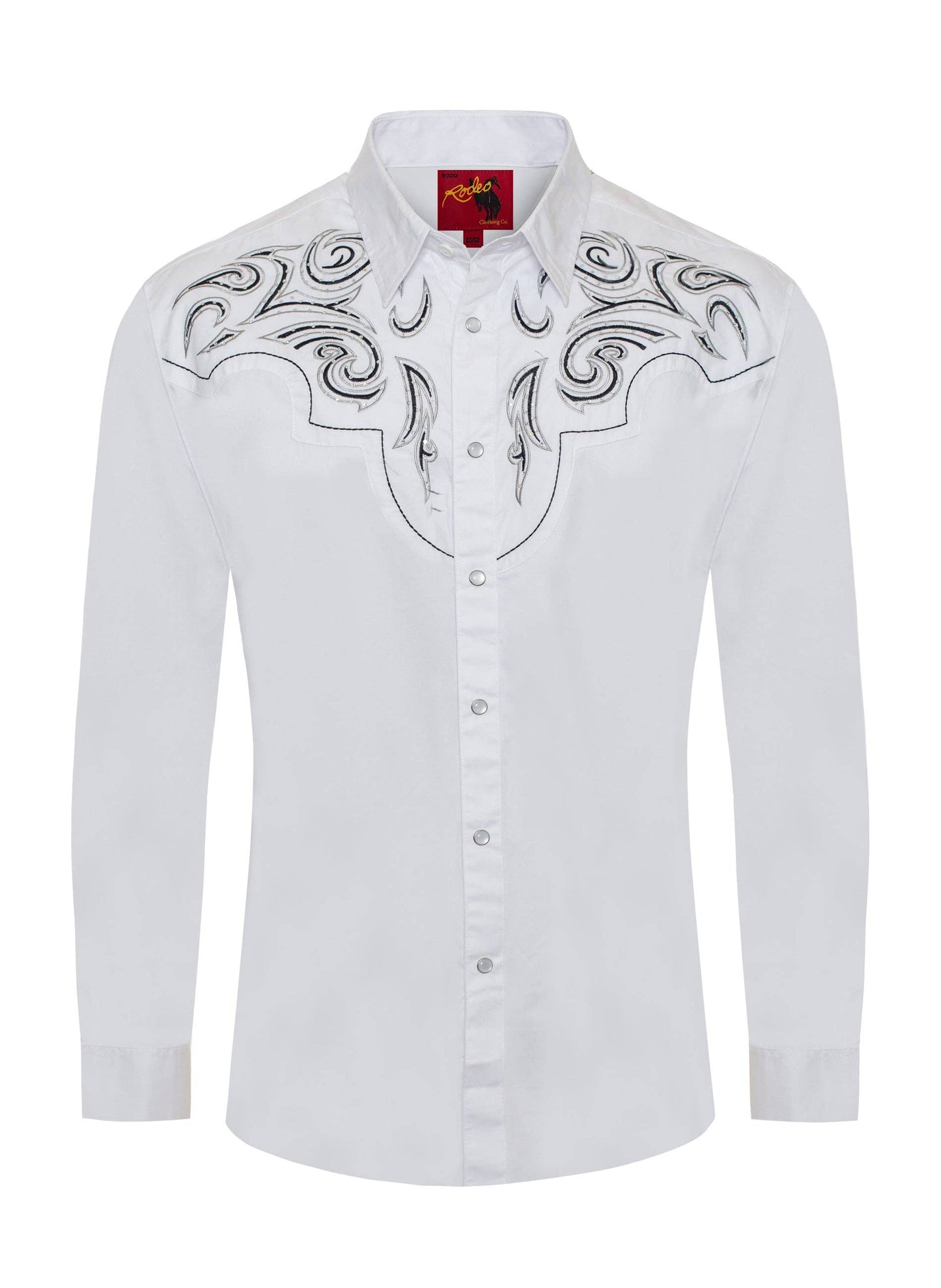 Men's Western Cowboy Embroidery Shirt-PS500D-1012: 1012 / M