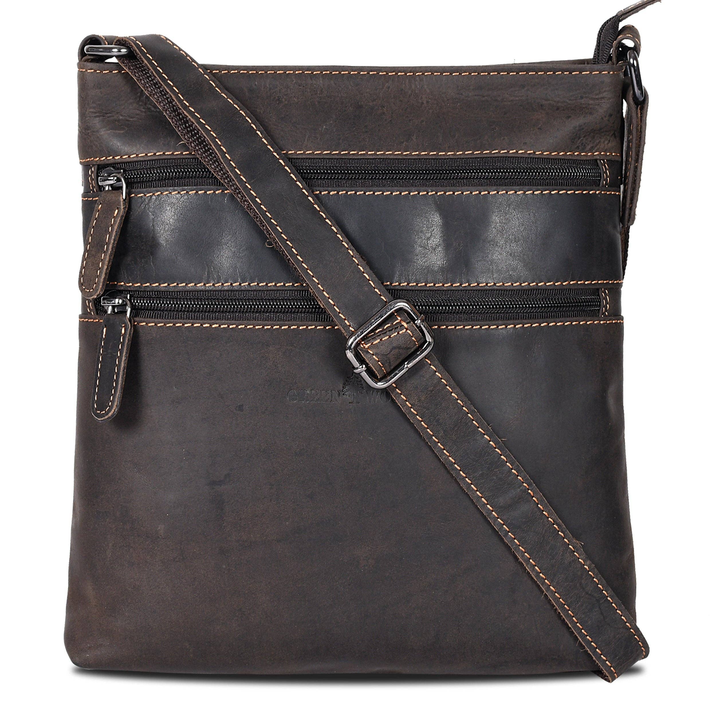 Leather Crossbody Purse: Sandel