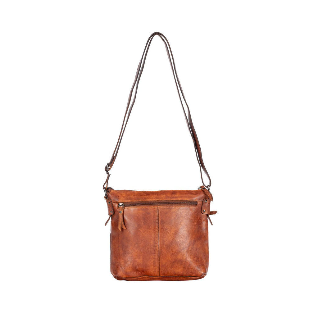 Leather Shoulder Bag Nora - Cognac GW6844
