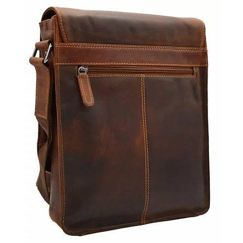 Leather Shoulder Bag Torquay - GW836: Brown